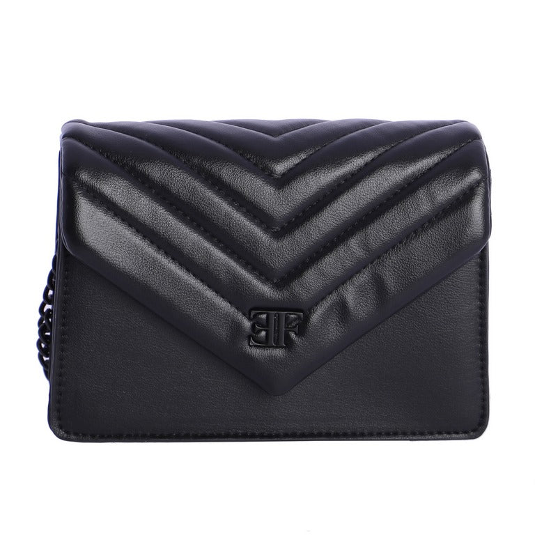 Bolso bandolera pequeño solapa Eferri Tina Negro