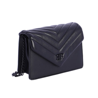 Bolso bandolera pequeño solapa Eferri Tina Negro