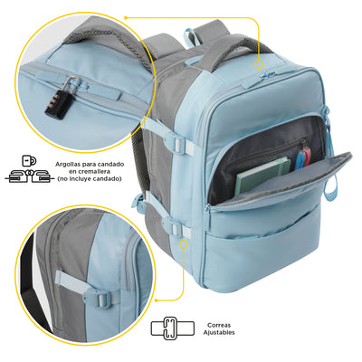 Mochila de Cabina Porta Ordenador 16" Totto Trip - Angel Falls
