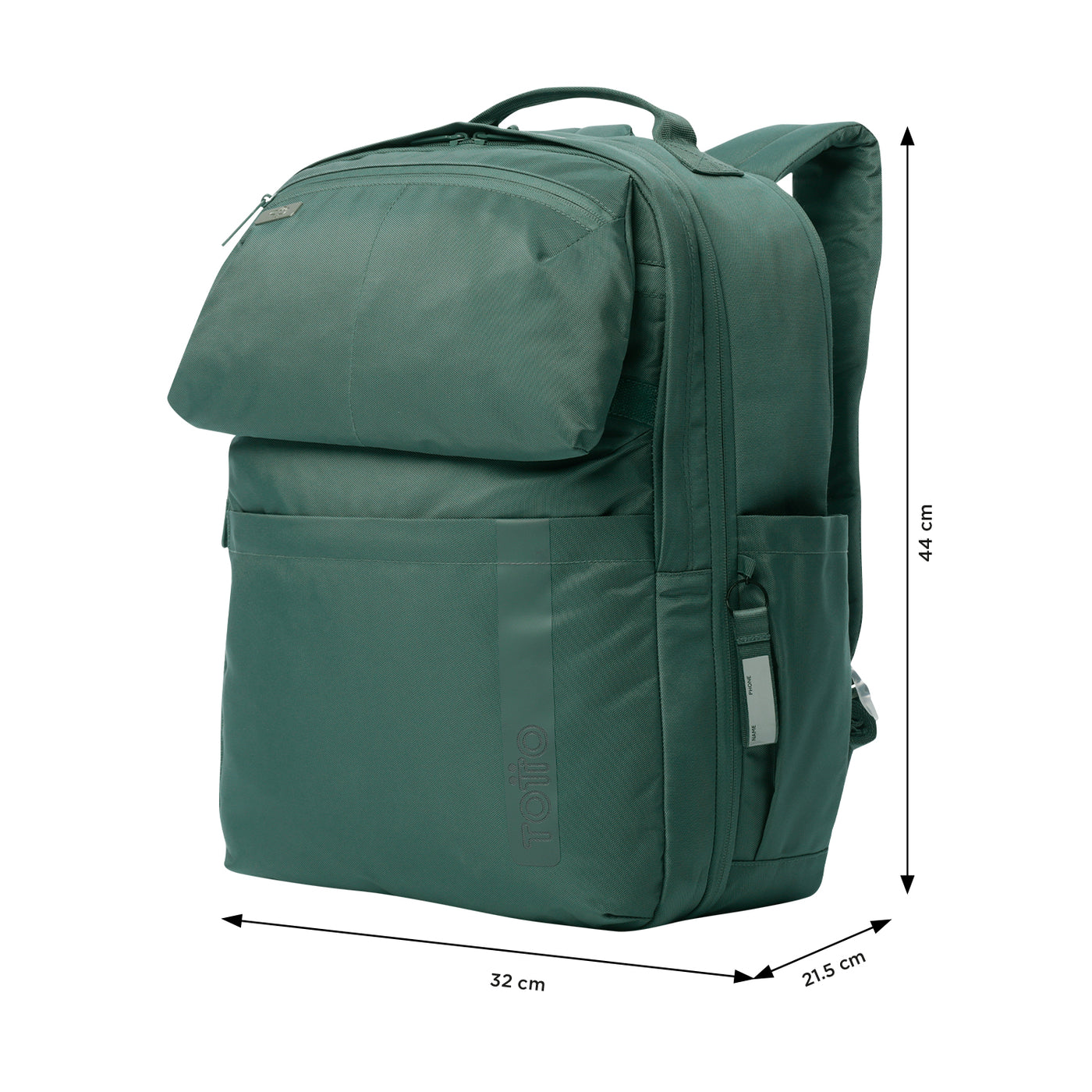Mochila Porta Ordenador 16" Totto Elan Travel - Silver Pine