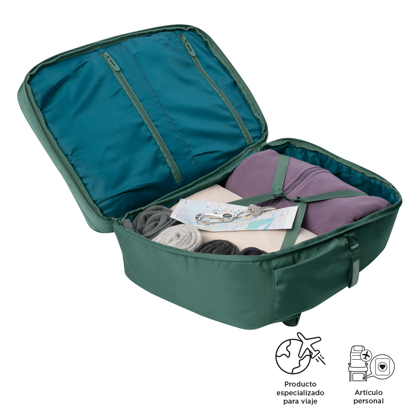 Mochila Porta Ordenador 16" Totto Elan Travel - Silver Pine