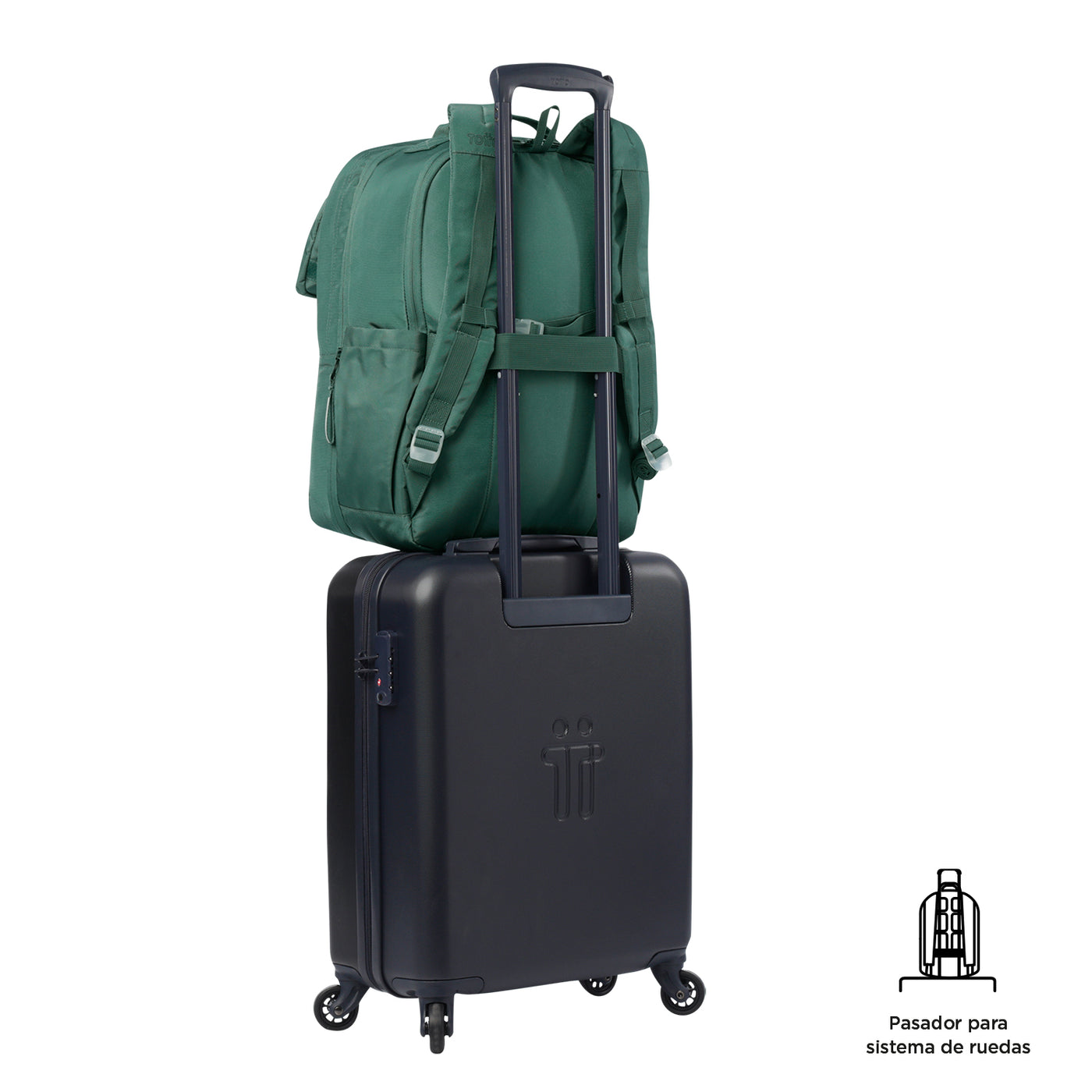 Mochila Porta Ordenador 16" Totto Elan Travel - Silver Pine