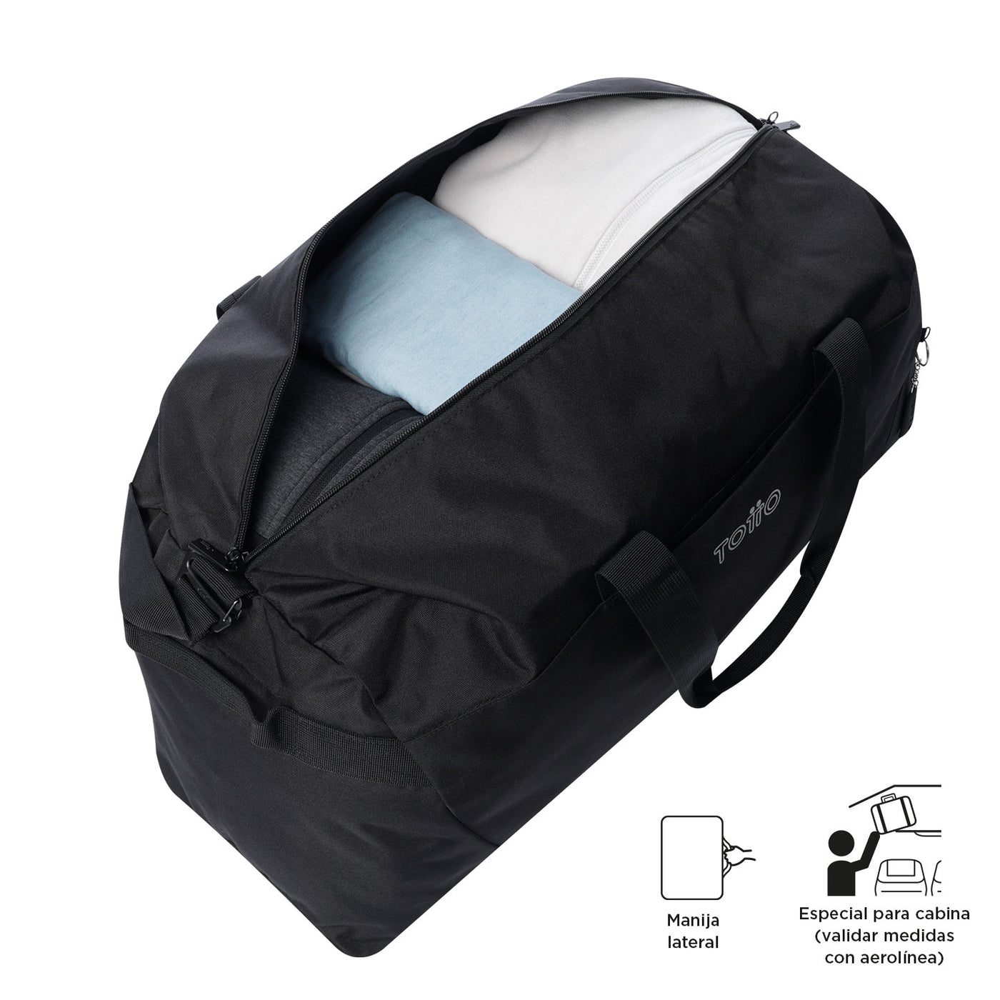 Bolsa de viaje Grande Totto Active Pro L - Black