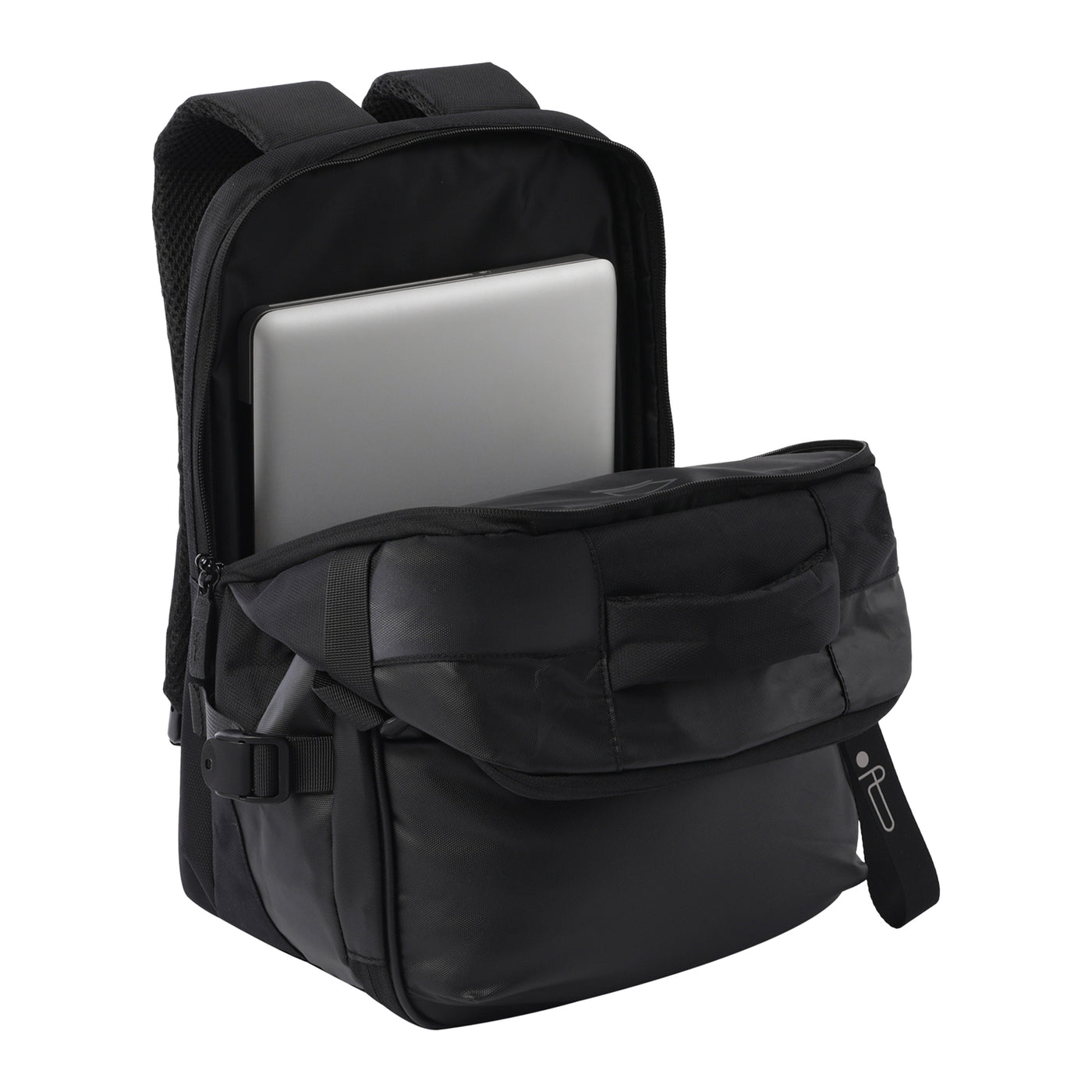 Mochila de Cabina Porta Ordenador 16" Totto Trip - Negro