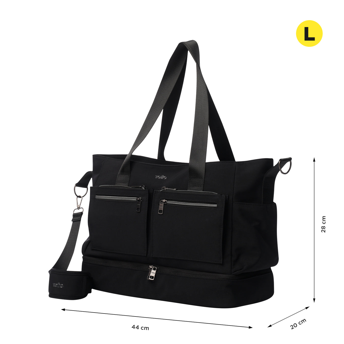 Bolso de viaje Totto Duffle Sahara - Negro