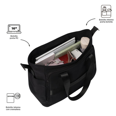 Bolso de viaje Totto Duffle Sahara - Negro