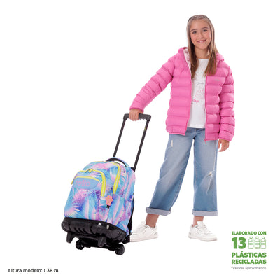 Mochila escolar con ruedas Totto Renglones - Prisma