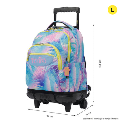 Mochila escolar con ruedas Totto Renglones - Prisma