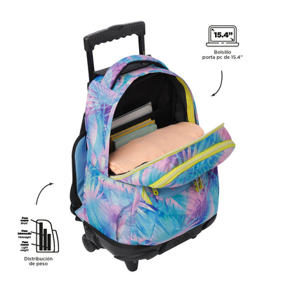 Mochila escolar con ruedas Totto Renglones - Prisma