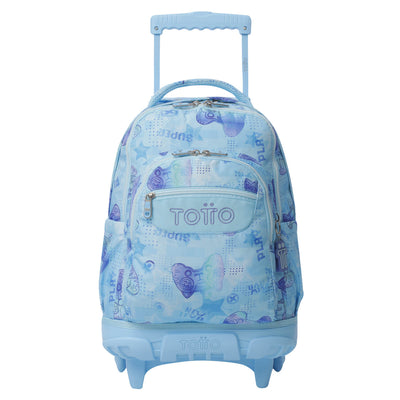 Mochila escolar con ruedas Totto Renglones - Polar