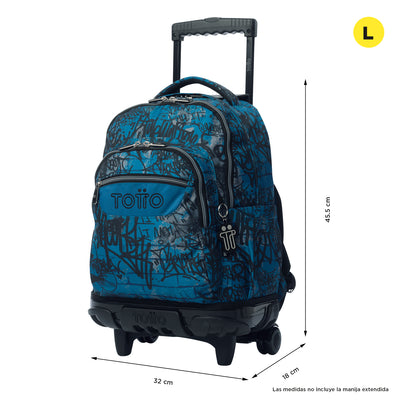 Mochila escolar con ruedas Totto Renglones - Urban Graph