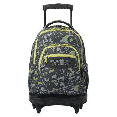 Mochila escolar con ruedas Totto Renglones - Texgrunge
