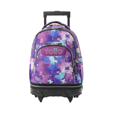 Mochila escolar ruedas desmontable Totto Tiza Glitter - Star Butterfly