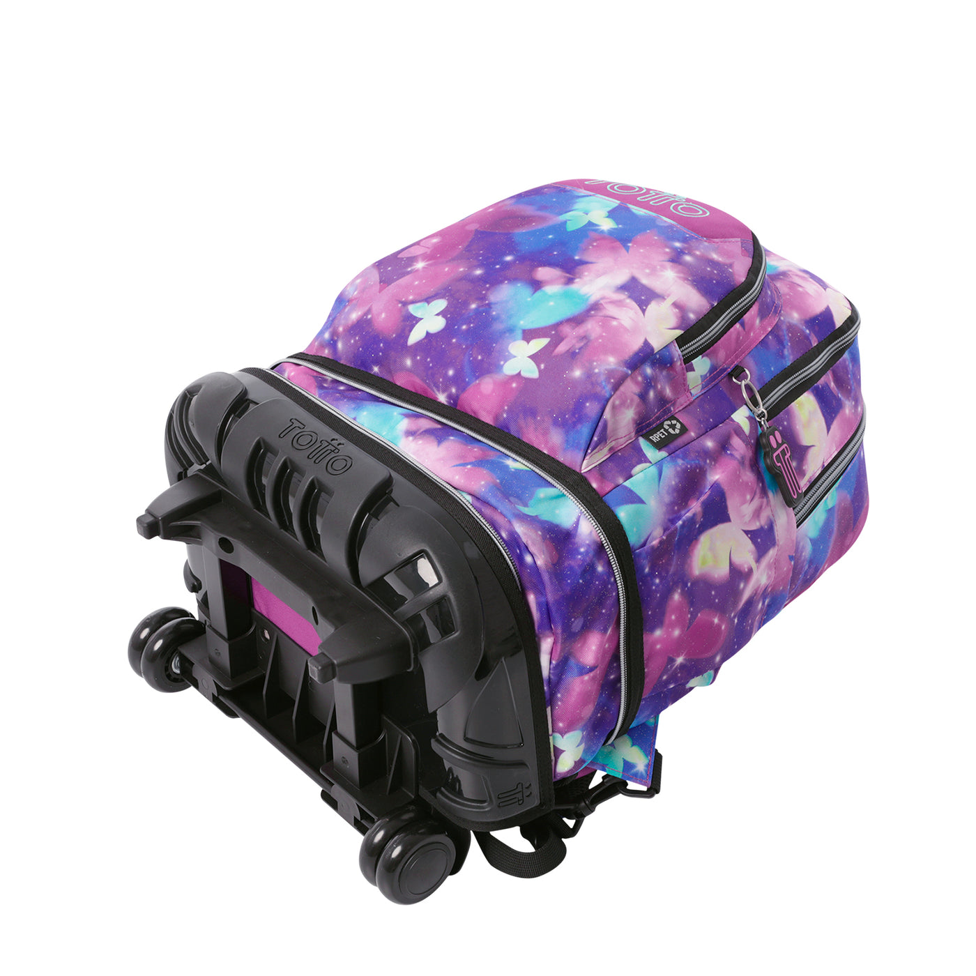 Mochila escolar ruedas desmontable Totto Tiza Glitter - Star Butterfly