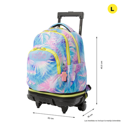 Mochila escolar ruedas desmontable Totto Tiza - Prisma