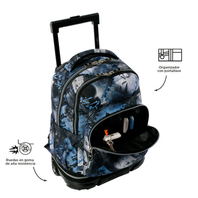 Mochila escolar ruedas desmontable Totto Tiza - Film