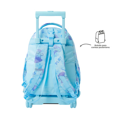 Mochila escolar ruedas desmontable Totto Tiza - Polar
