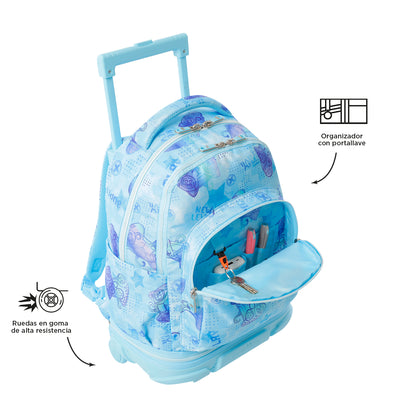Mochila escolar ruedas desmontable Totto Tiza - Polar