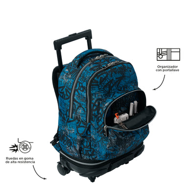 Mochila escolar ruedas desmontable Totto Tiza - Urban Graph