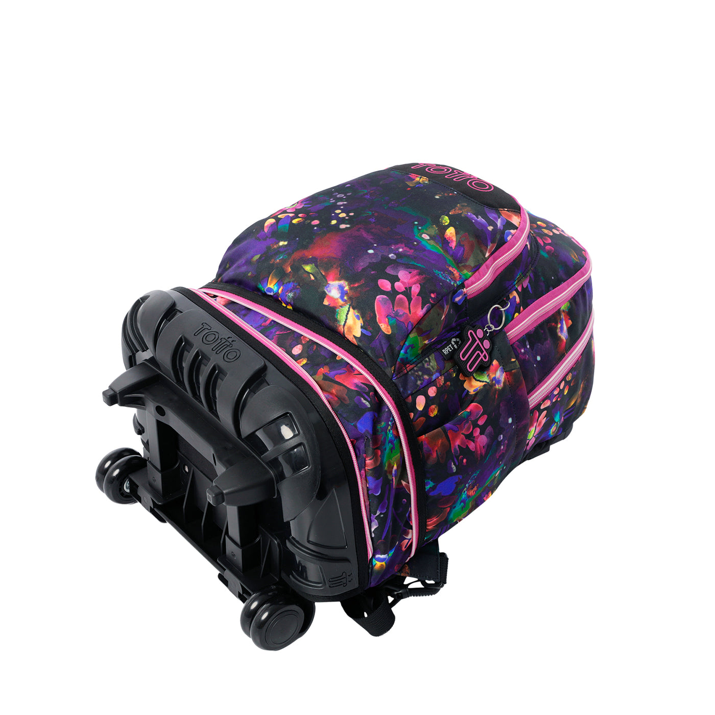 Mochila escolar ruedas desmontable Totto Tiza - Flower Galaxy