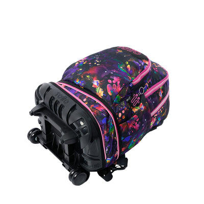 Mochila escolar ruedas desmontable Totto Tiza - Flower Galaxy