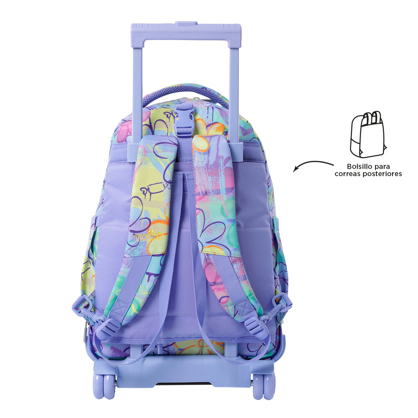 Mochila escolar ruedas desmontable Totto Tiza - Grafily