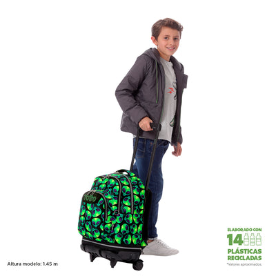 Mochila escolar ruedas desmontable Totto Tiza - Ali