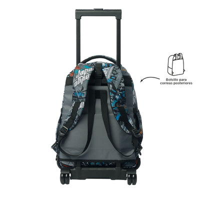Mochila escolar ruedas desmontable Totto Tiza - Okubo