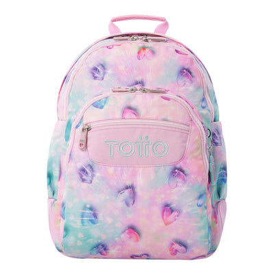 Mochila escolar Totto Rayol - Shiny Heart
