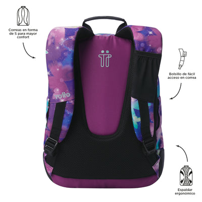 Mochila escolar Totto Rayol - Star Butterfly