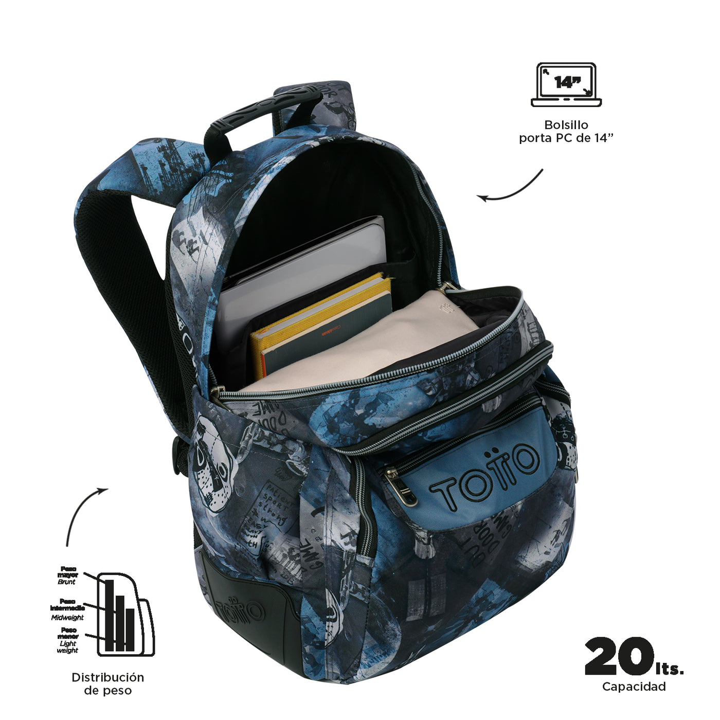 Mochila escolar Totto Rayol - Film