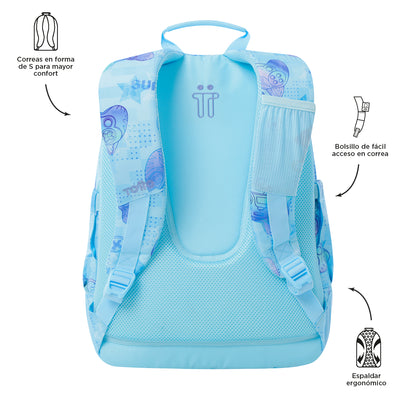Mochila escolar Totto Rayol - Polar