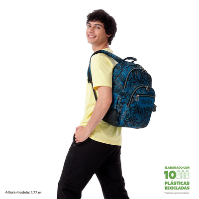 Mochila escolar Totto Rayol - Urban Graph