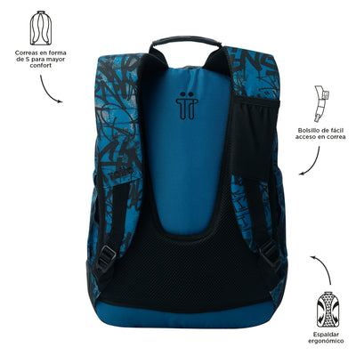 Mochila escolar Totto Rayol - Urban Graph