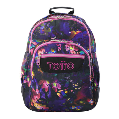 Mochila escolar Totto Rayol - Flower Galaxy