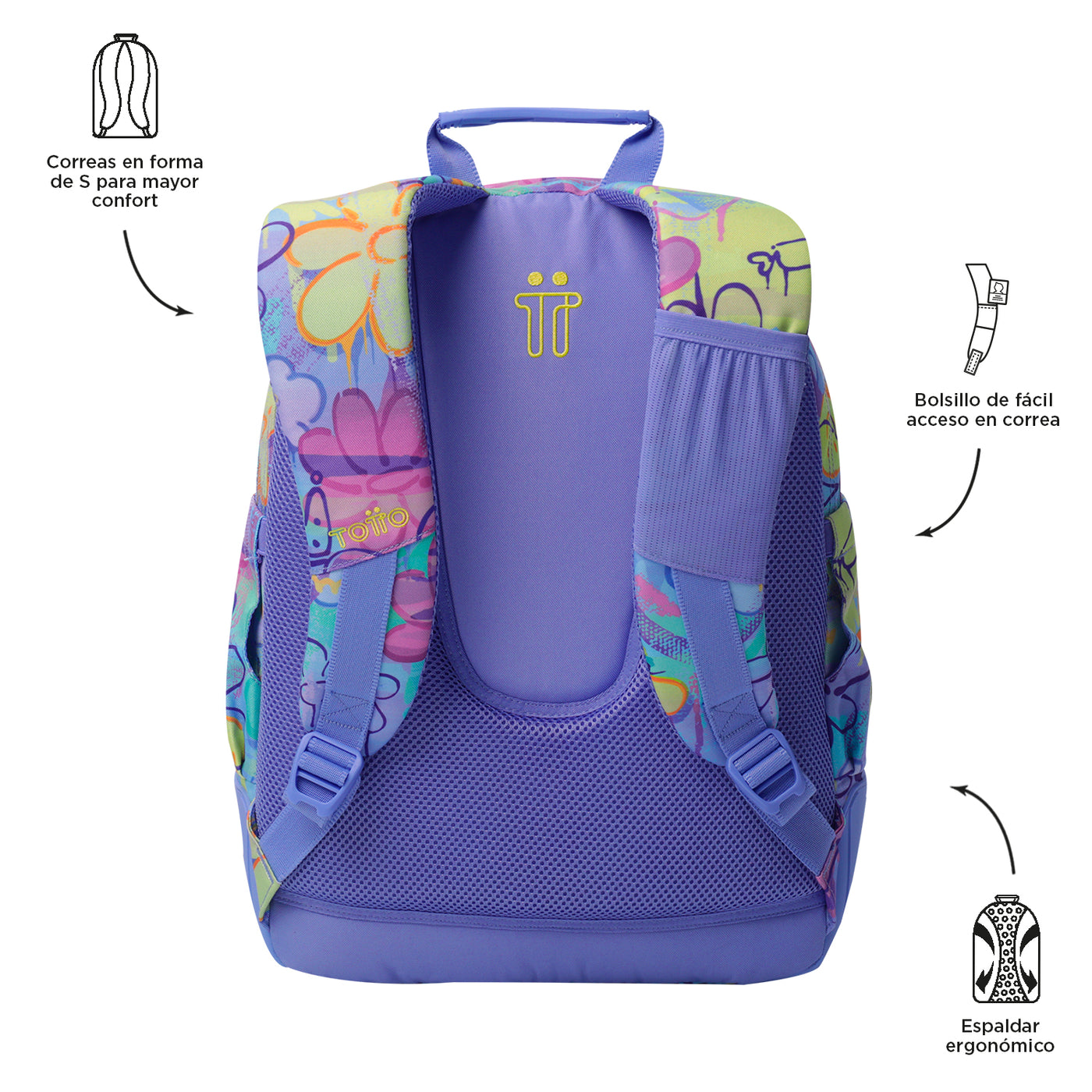 Mochila escolar Totto Rayol - Grafily
