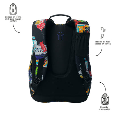 Mochila escolar Totto Rayol - Sticky
