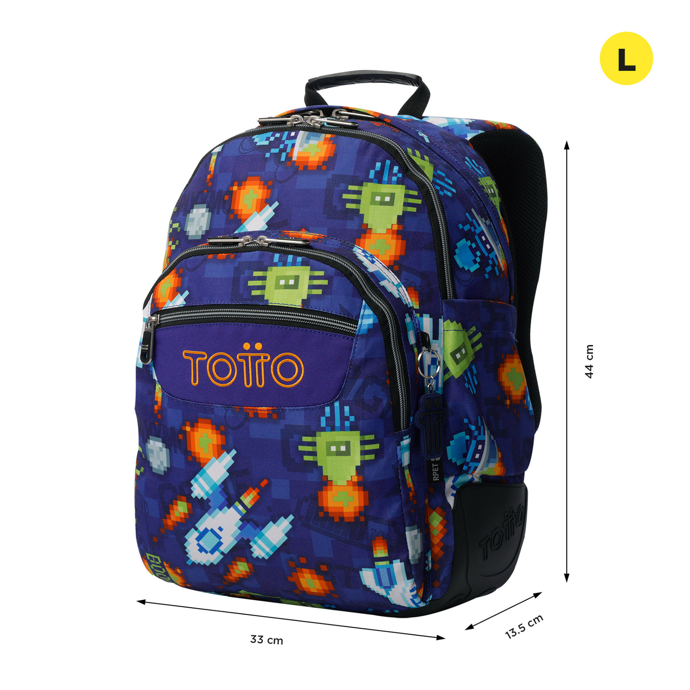 Mochila escolar Totto Rayol - Space Blue