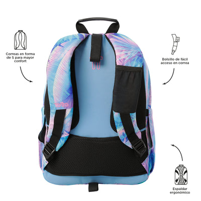 Mochila escolar adaptable a carro Totto Acuareles - Prisma
