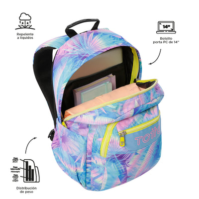 Mochila escolar adaptable a carro Totto Acuareles - Prisma