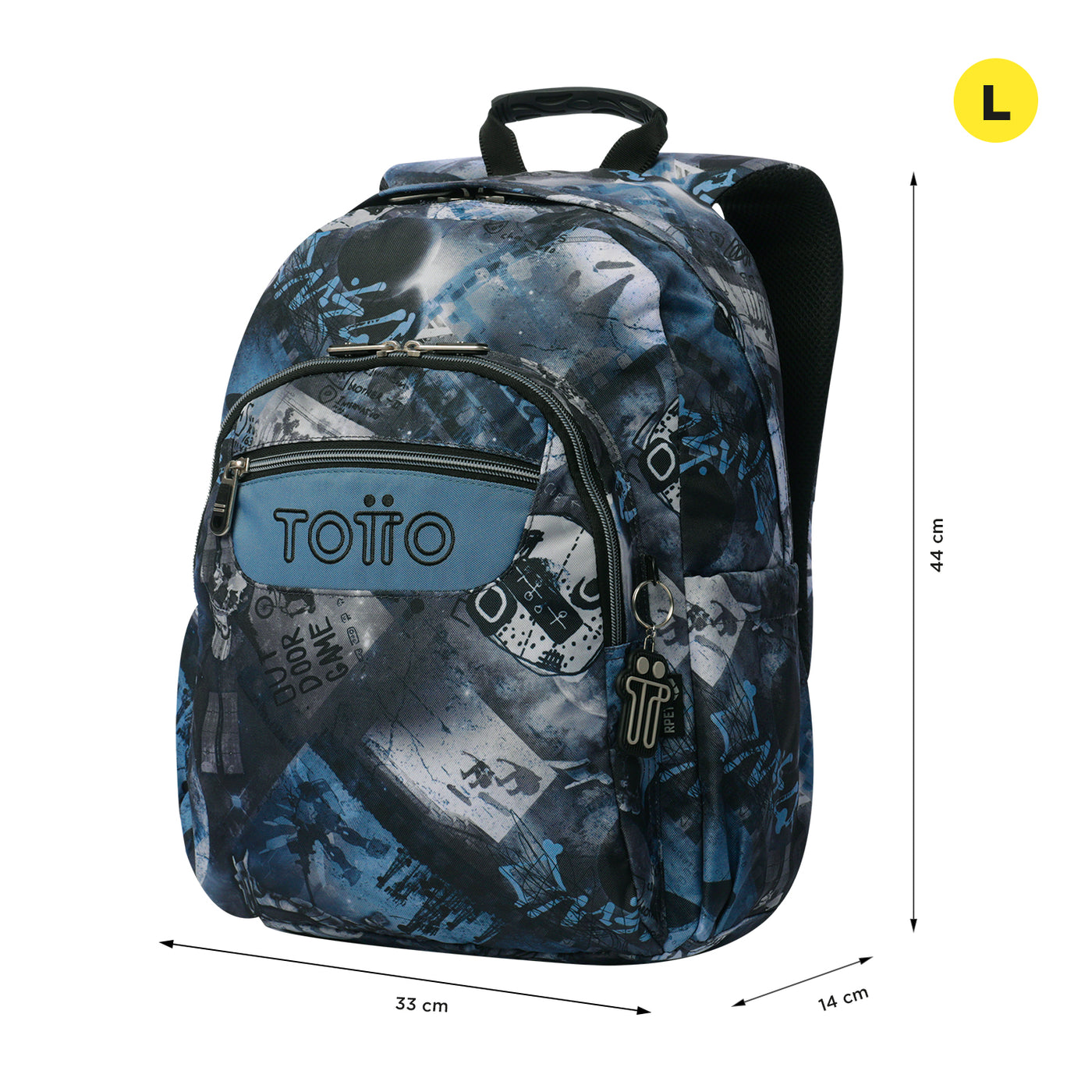 Mochila escolar adaptable a carro Totto Acuareles - Film