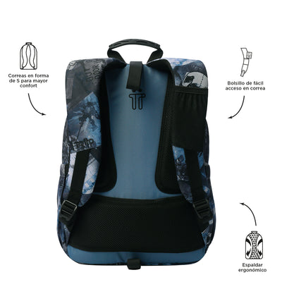Mochila escolar adaptable a carro Totto Acuareles - Film