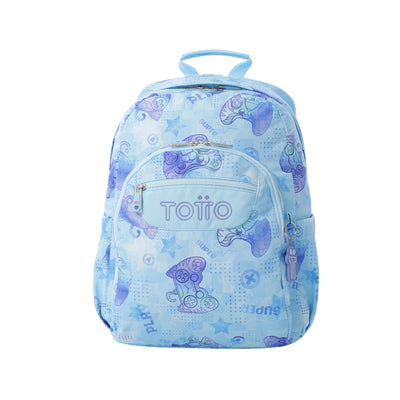 Mochila escolar adaptable a carro Totto Acuareles - Polar