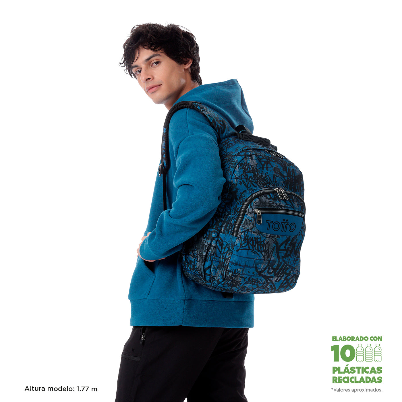 Mochila escolar adaptable a carro Totto Acuareles - Urban Graph