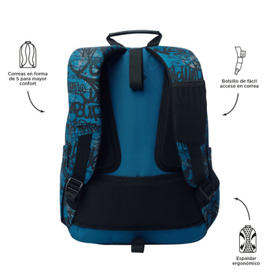 Mochila escolar adaptable a carro Totto Acuareles - Urban Graph