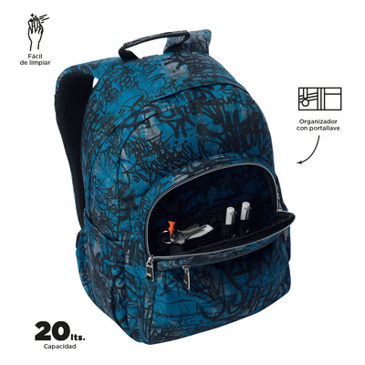 Mochila escolar adaptable a carro Totto Acuareles - Urban Graph
