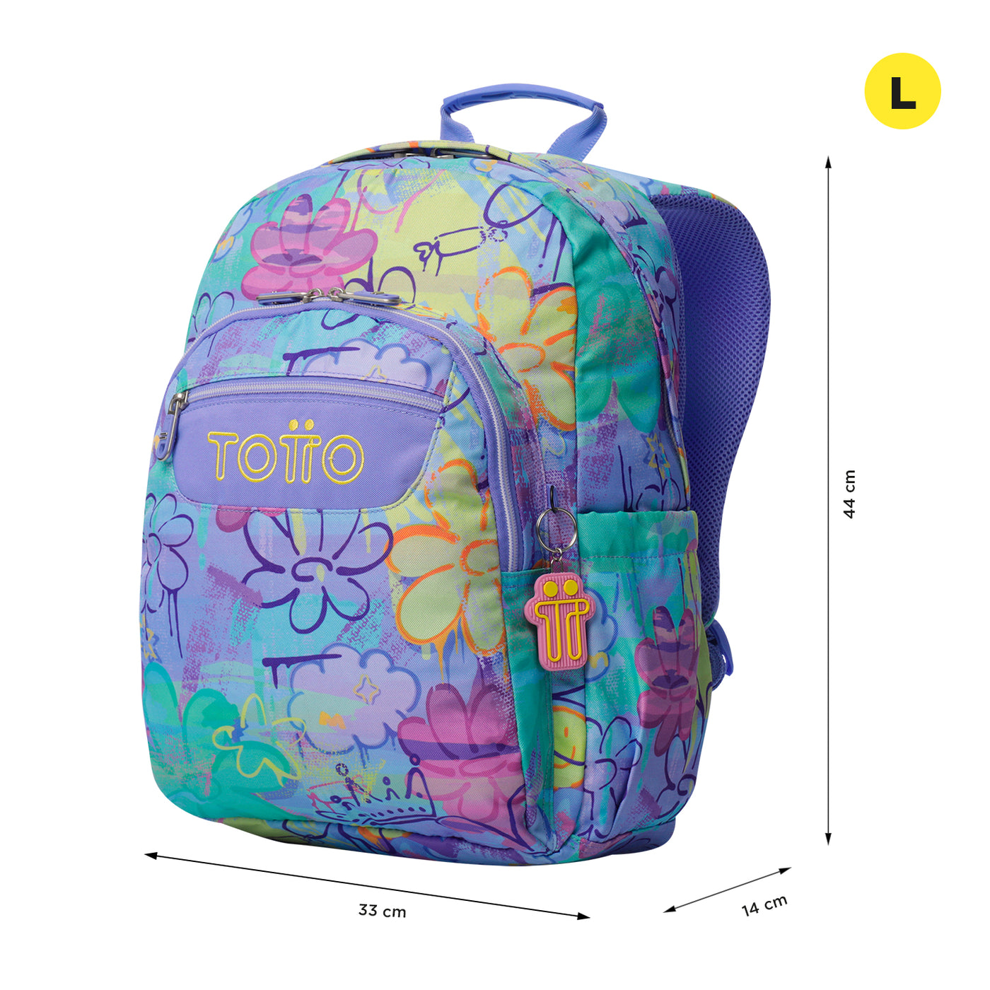 Mochila escolar adaptable a carro Totto Acuareles - Grafily