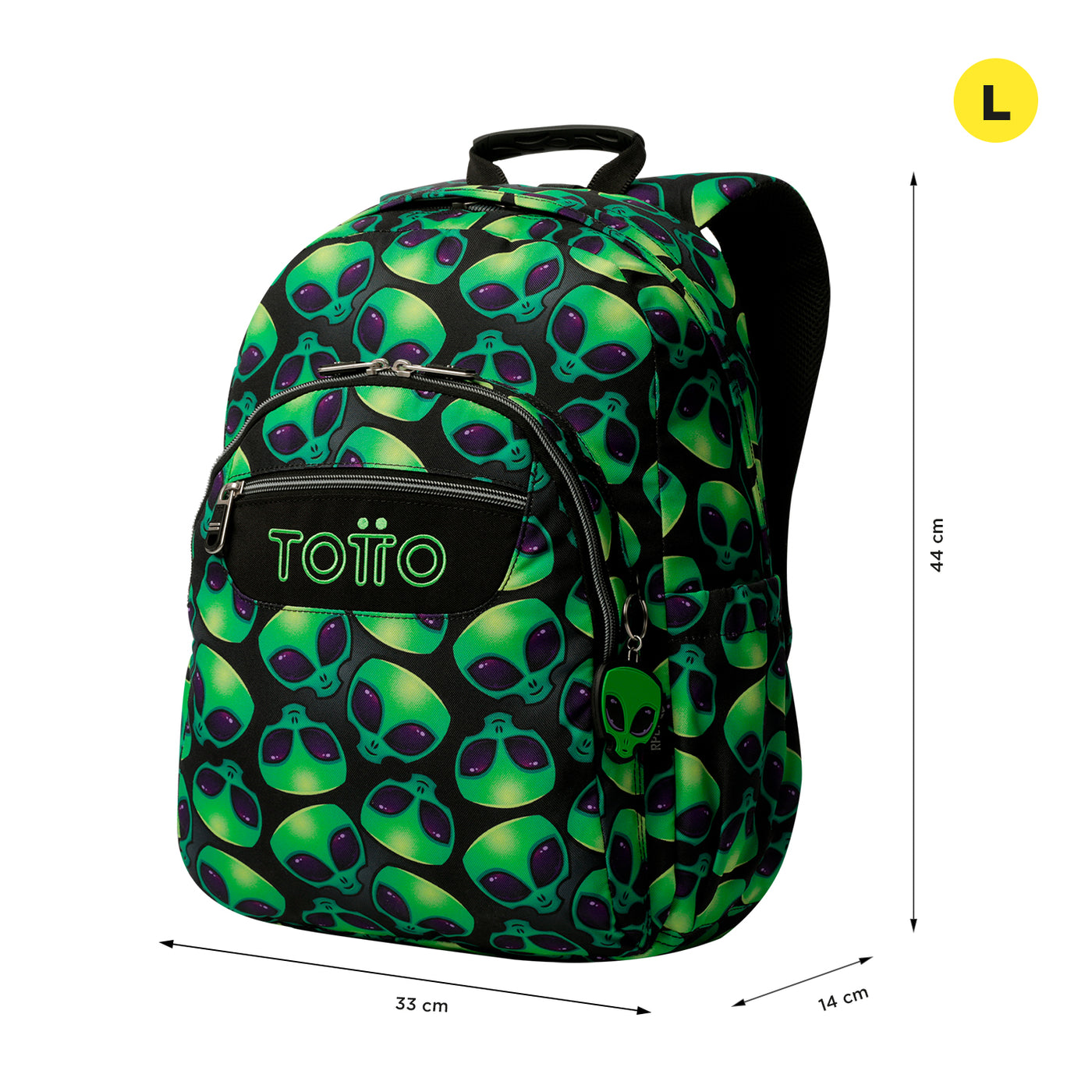 Mochila escolar adaptable a carro Totto Acuareles - Ali