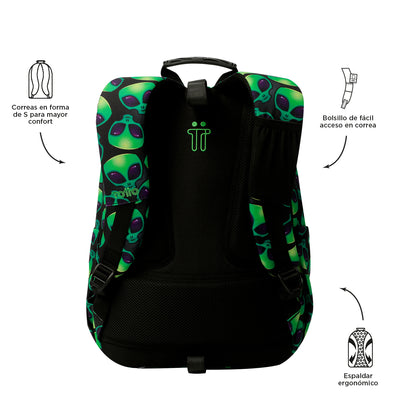 Mochila escolar adaptable a carro Totto Acuareles - Ali