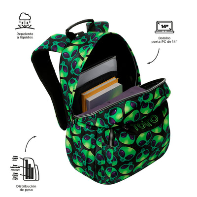 Mochila escolar adaptable a carro Totto Acuareles - Ali